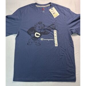 Champion Men's Short Sleeve T-Shirt Medium Navy Blue